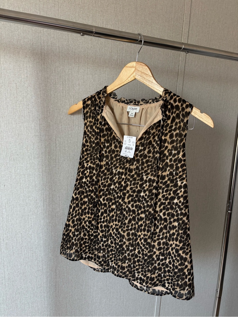 J. Crew Leopard-Print Sleeveless Camisole - Tan & Black